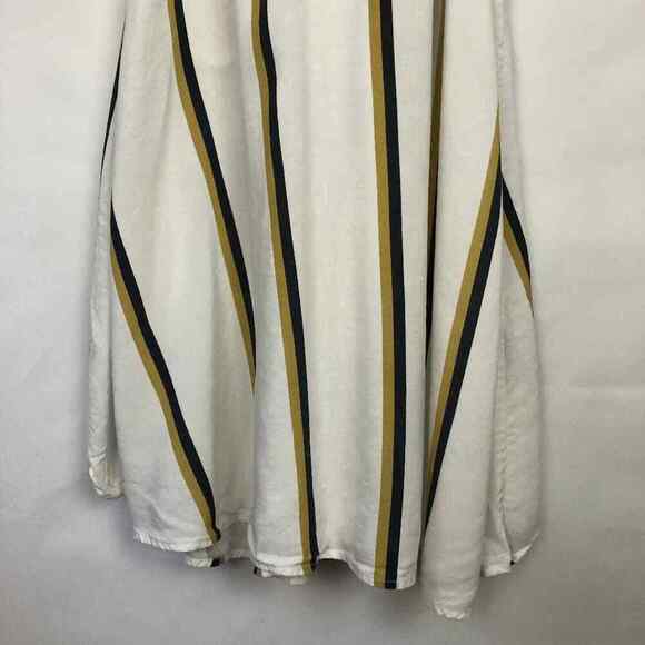 Sancia Anika Linen Blend Striped Midi Dress Size Small - Picture 13 of 16